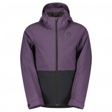 Scott Ultimate Dryo Jr-Jakke- Lilla/Sort Lett og myk barnejakke