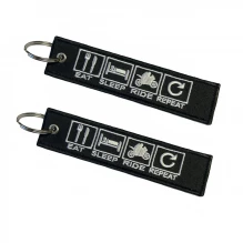 Nøkkelring Eat Sleep Ride Repeat