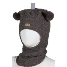 Hood, KIVAT label, wo, brown melange, undyed