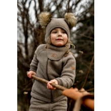 Wool Fullface w. Pom Pom - Melange Denver