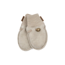 Wool Mittens - Melange Offwhite