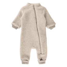 Wool Suit w Rib - Melange Offwhite