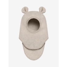 Balaclava Ears Wool Fleece - Camel Melange