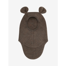 Balaclava Ears Wool Fleece - Brown Melange