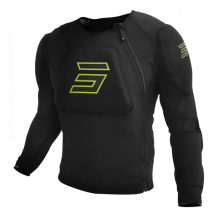 Shot, SKYDDSVÄST PRIME BLACK NEON YELLOW, VUXEN,