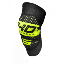 Shot, KNÄSKYDD AIRLIGHT KID BLACK NEON YELLOW, BARN,
