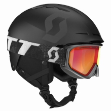 Scott Hjelm Apic+ & Fact Brille Sort, M Pakke med hjelm & brille til voksen