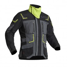 Linstrands Textiljacka Myrvik Grå/Svart/Gul